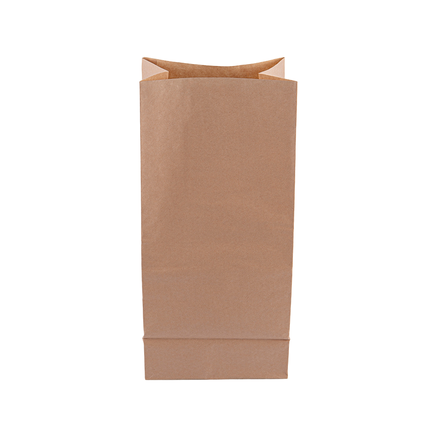 Lebensmitteltaugliche Kraftpapiertüten aus Kraftpapier mit quadratischem Boden in anpassbarer Größe